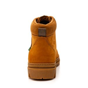 Bota De Segurança Macboot Cano Alto Masculina  Couro Nobuck Ca0002-No89 Amarelo