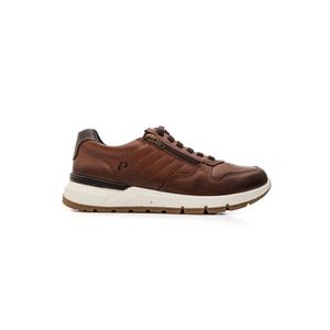 Tênis  Pegada Casual Masculino Em Couro 111603-02 Marrom
