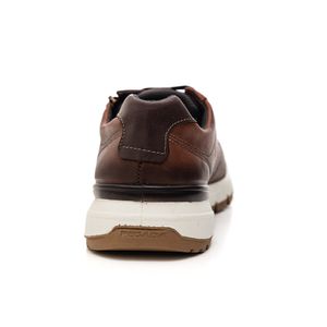 Tênis  Pegada Casual Masculino Em Couro 111603-02 Marrom