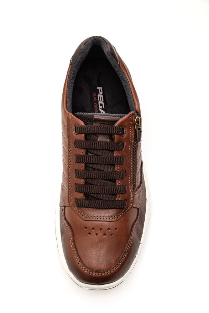 Tenis-Pegada-Casual-Masculino-Em-Couro-111603-02-Marrom