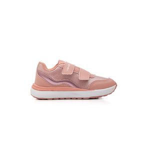 Tênis Via Vip Casual Juvenil Menina Velcro Vnj3008 Rosa