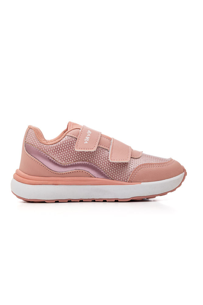 Tenis-Via-Vip-Casual-Juvenil-Menina-Velcro-Vnj3008-Rosa-