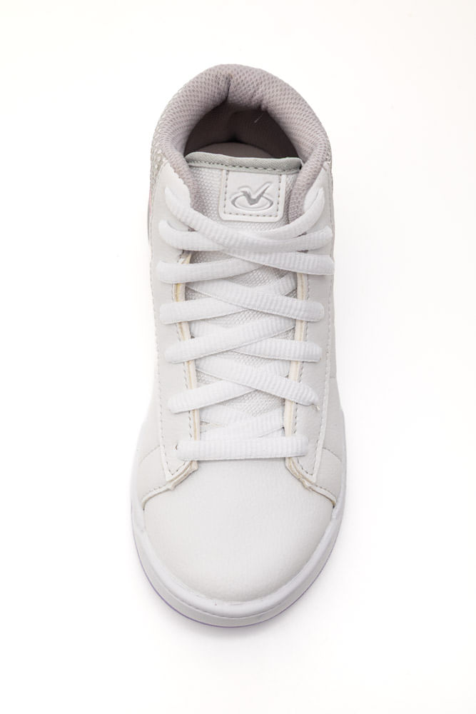 Tenis-Via-Vip-Casual-Juvenil-Menina-Cano-Alto-Vv4019-Branco