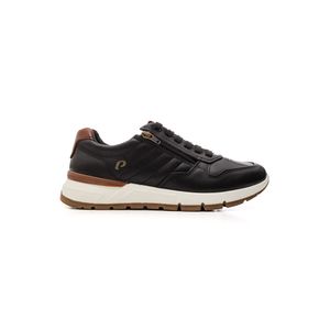 Tênis Pegada Casual Masculino Em Couro 111603-04 Preto
