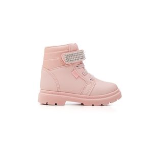 Bota Klin Coturno Infantil Menina Velcro 365.002-44 Rosa