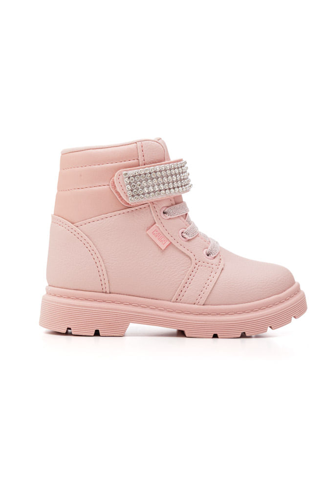 Bota-Klin-Coturno-Infantil-Menina-Velcro-365.002-44-Rosa-