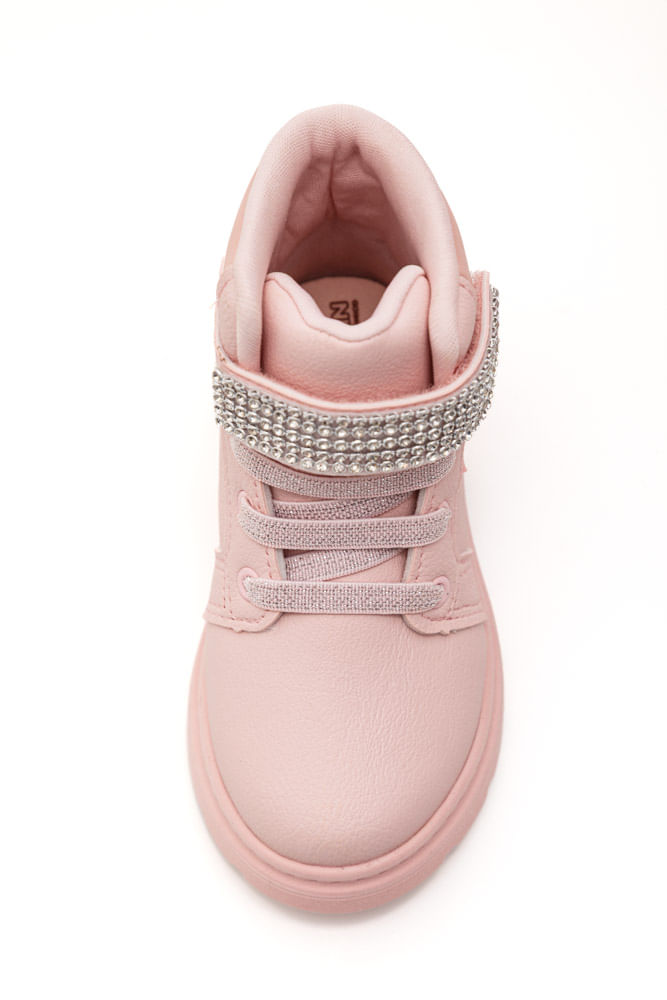 Bota-Klin-Coturno-Infantil-Menina-Velcro-365.002-44-Rosa-