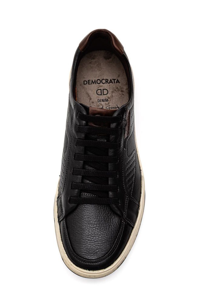 Tenis-Democrata-Denim-Jay-Masculino-Couro-151401-001-Preto