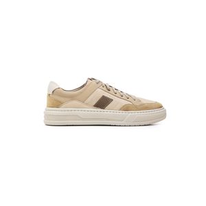 Tênis Democrata Denim Wide Masculino Couro 240801-009 Off-White
