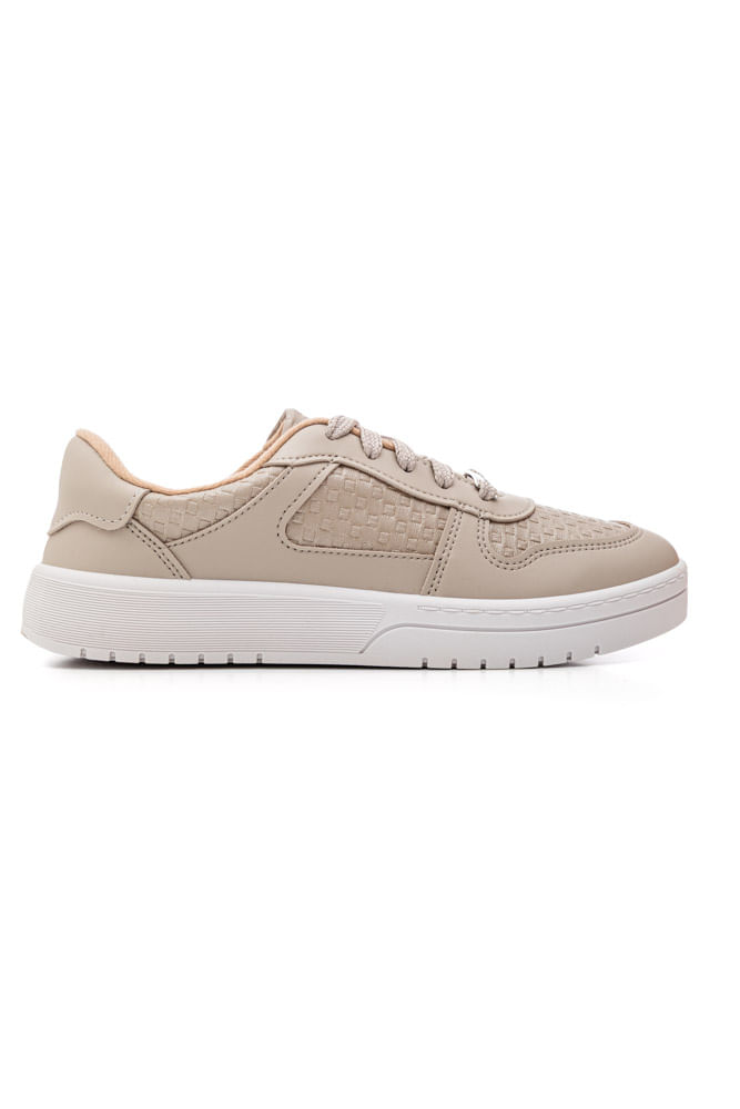 Tênis Moleca Casual Feminino Urbano Napa Tresse 5791.110 Cinza