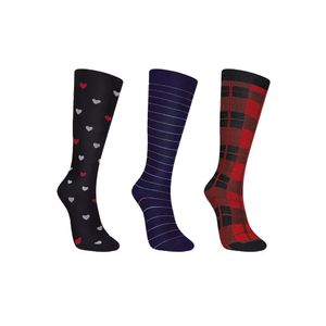 Meia Selene Feminina 3/4  Com Elastano Estampa 7017.001 Sortido