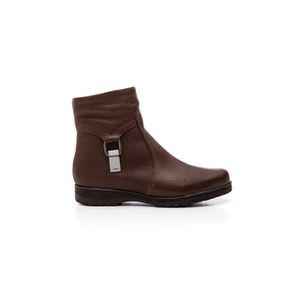 Bota Bottero Cano Baixo Rasteira Feminina Couro 369202 Marrom