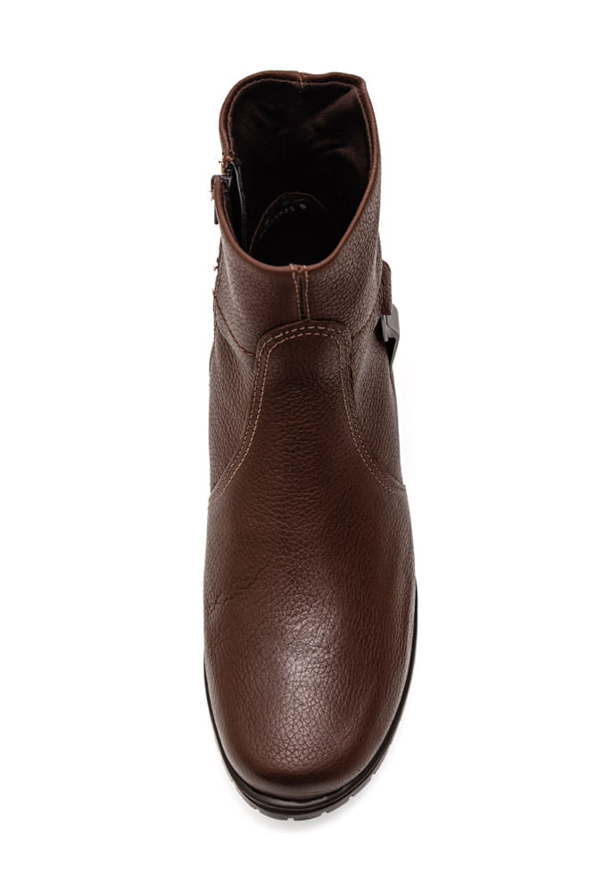 Bota-Bottero-Cano-Baixo-Rasteira-Feminina-Couro-369202-Marrom