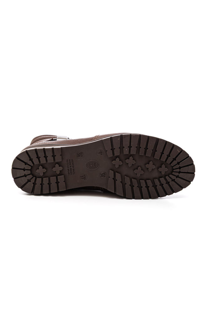Bota-Bottero-Cano-Baixo-Rasteira-Feminina-Couro-369202-Marrom
