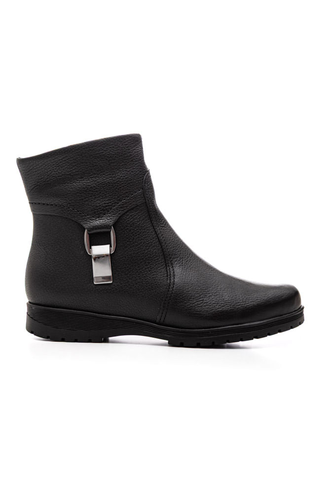 Bota-Bottero-Cano-Baixo-Rasteira-Feminina-Couro-369202-Preto