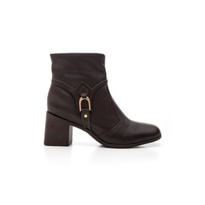 Bota Bottero Cano Baixo Feminina Couro 361807 Marrom
