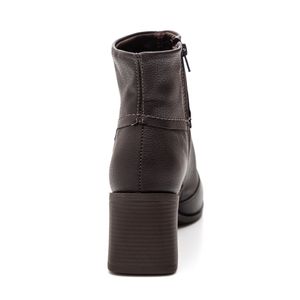Bota Bottero Cano Baixo Feminina Couro 361807 Marrom