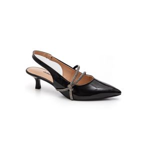 Sapato Dakota De Salto Baixo Feminino Verniz D0094-02 Preto