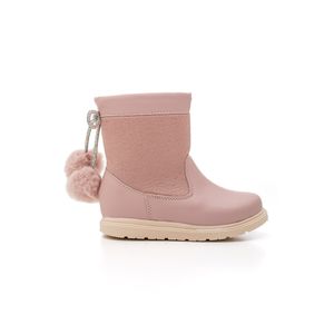 Bota Pekilili Cano Médio Infantil Menina Ponpon 084.004.077 Rosa
