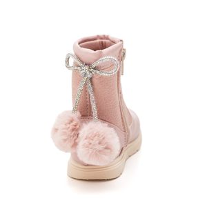 Bota Pekilili Cano Médio Infantil Menina Ponpon 084.004.077 Rosa