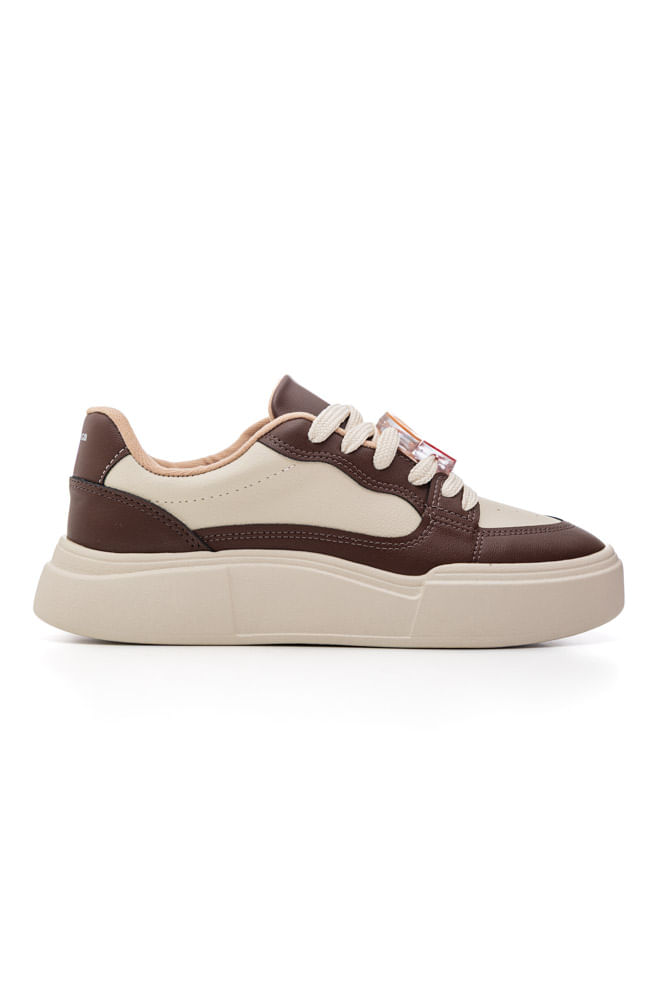 Tenis-Moleca-Casual-Feminino-Sneakers-5808.103-Marrom