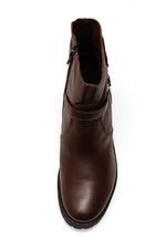Bota-Bottero-Cano-Baixo-Feminina-Em-Couro-34910-Marrom