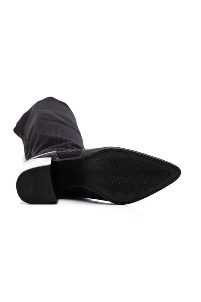 Bota-Bottero-Cano-Alto-Dobravel-Feminina-Over-Knit-360309-Preto-