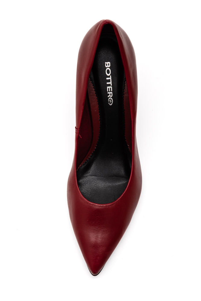 Sapato Bottero Scarpin Feminino Atanado Napoli 353701 Bordo