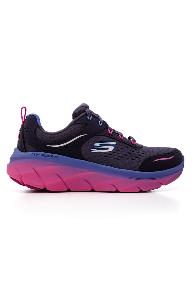 Tênis Skechers D'Lux Walker 2.0 Feminino Relaxed Fit 150107 Roxo