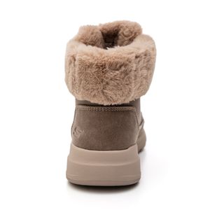 Bota Skechers Go Walk Glacial Ultra Feminina Com Scotchgard 144202 Cinza
