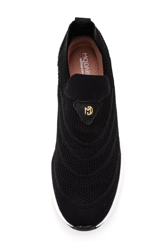 Tenis-Modare-Casual-Feminino-Slip-On-7395.101-Preto