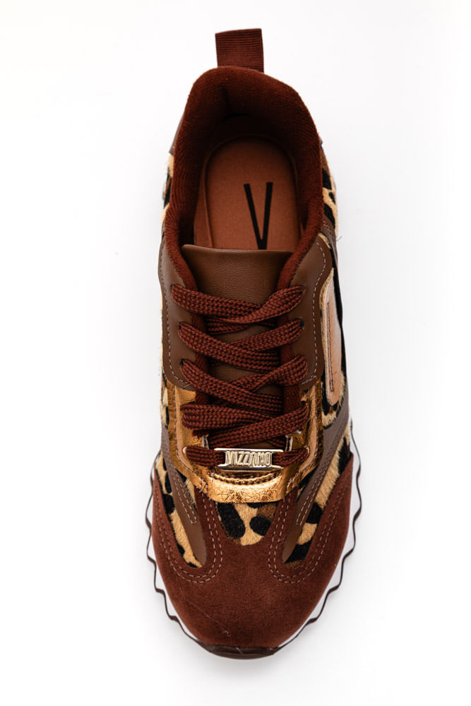 Tenis-Vizzano-Casual-Feminino-Solado-Tratorado-Em-Zigue-Zague-1451.103-Marrom