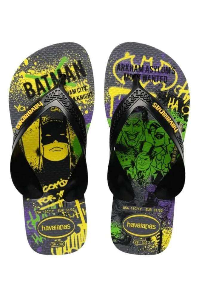 Chinelo-Havaianas-K-Max-Herois-Infantil-Menino-6808-Preto