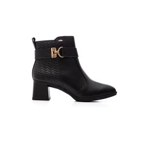 Bota Dakota Cano Curto Feminina Couro D0371-03 Preto