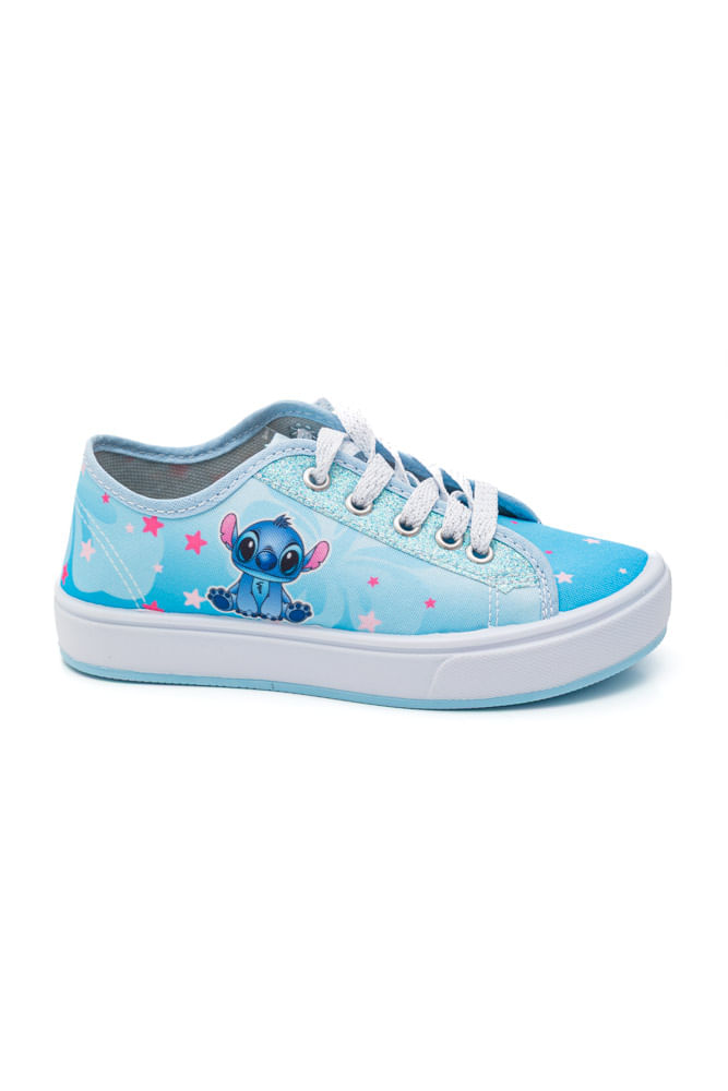Tênis Ortobessa Casual Juvenil Menina Personagem 24-I/Stit Azul
