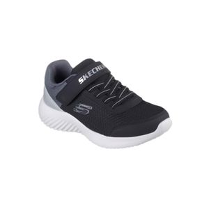 Tênis Skechers Bonder Juvenil Menino Velcro 403908l-Bksl Preto