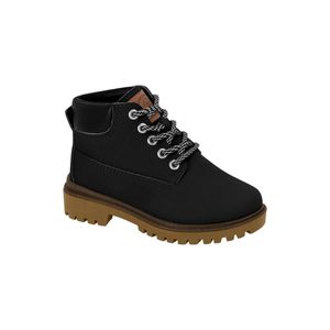 Bota Molekinho Coturno Infantil Menino Cadarço 2144.214 Preto