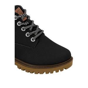Bota Molekinho Coturno Infantil Menino Cadarço 2144.214 Preto