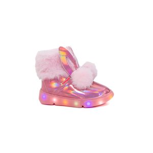 Bota Novope Lã Sintética Infantil Menina Led 50001475-2626 Rosa