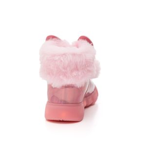 Bota Novope Lã Sintética Infantil Menina Led 50001475-2626 Rosa