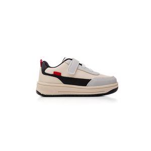 Tênis Billiboo Casual Infantil Menino Velcro Kr052 Bege