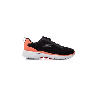 Tenis Skechers Go Walk 6 Bold Visio Feminino 896318br-Bkw Preto