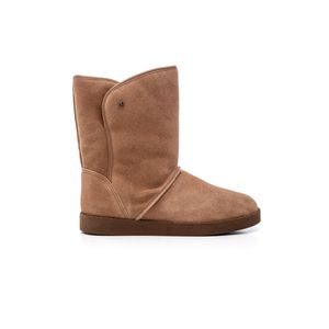 Bota Cravo E Canela Mila Camurção Toast Feminina 137316 Bege