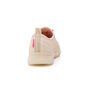 Tênis Novopé Soft Infantil Menina Led Coelho 99001301-4143 Off-White