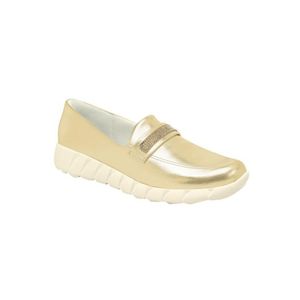 Tênis Piccadilly Mocassim Metalizado Feminino 970112 Ouro