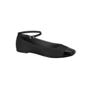Sapatilha Moleca Flow Feminina Verniz 5735.222 Preto