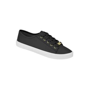 Tênis Moleca Casual Feminino Cadarço 5296.510 Preto