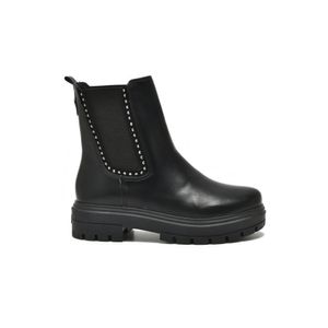 Bota Via Marte Chelsea Feminina Strass 025-002 Preto