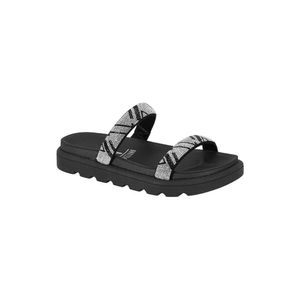 Chinelo Vizzano Papete Feminina 2 Tiras Strass 6459.110 Preto