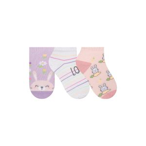 Meia Selene Sapatilha Infantil Menina Kit 3 Pares  2315.001.999 Sortido